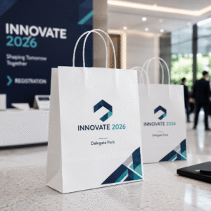 Twist Handle Printed Paper Bags
